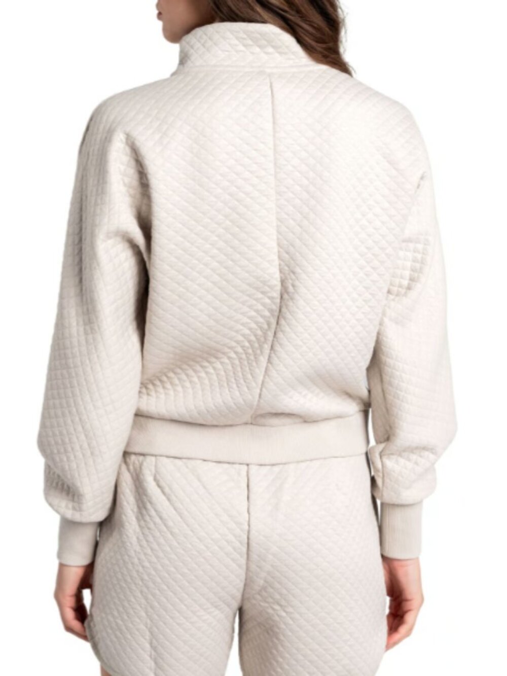 Lolë Quilted Air Layer Half Zip Top - Women's XL EUC UPF 50+ - Picture 6 of 6